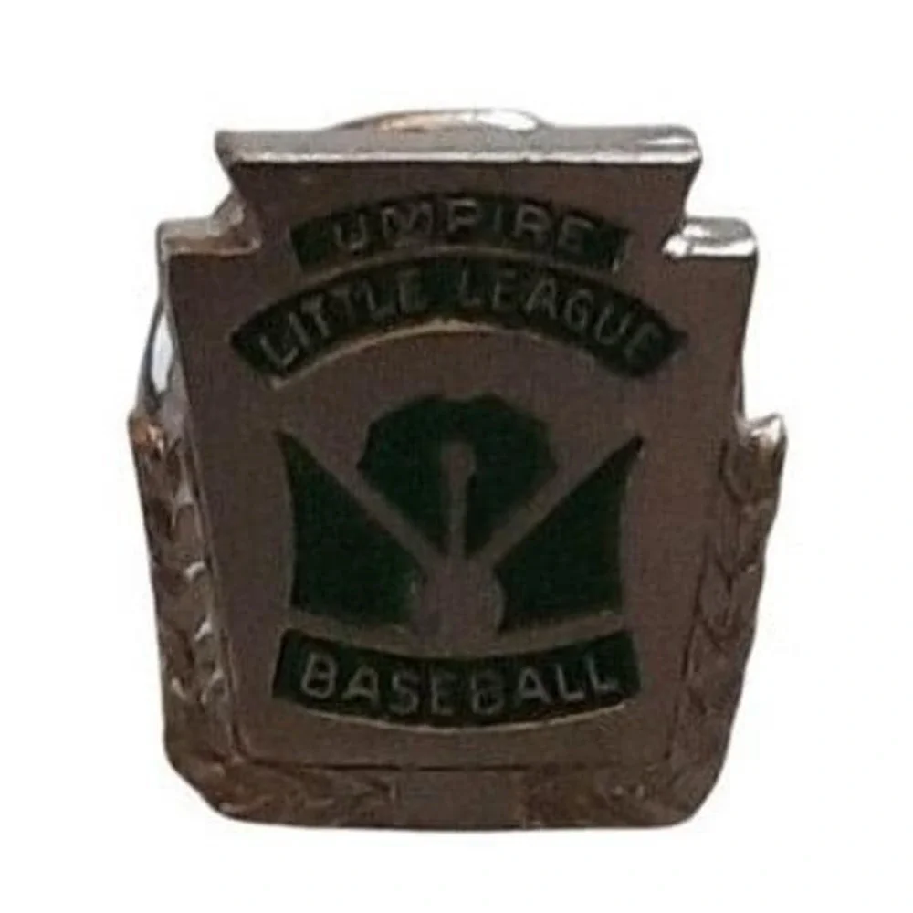 VTG Little League Umpire Baseball Lapel Pin Badge Sports Memorabilia Retro Youth